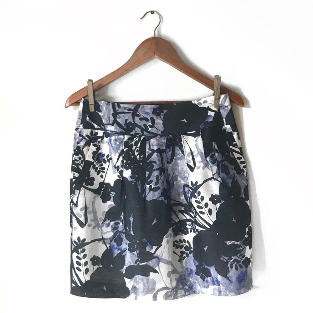 Ann Taylor Linen Silk Skirt Size 2 Petite
